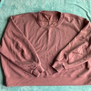 Purple align cropped sweatshirt